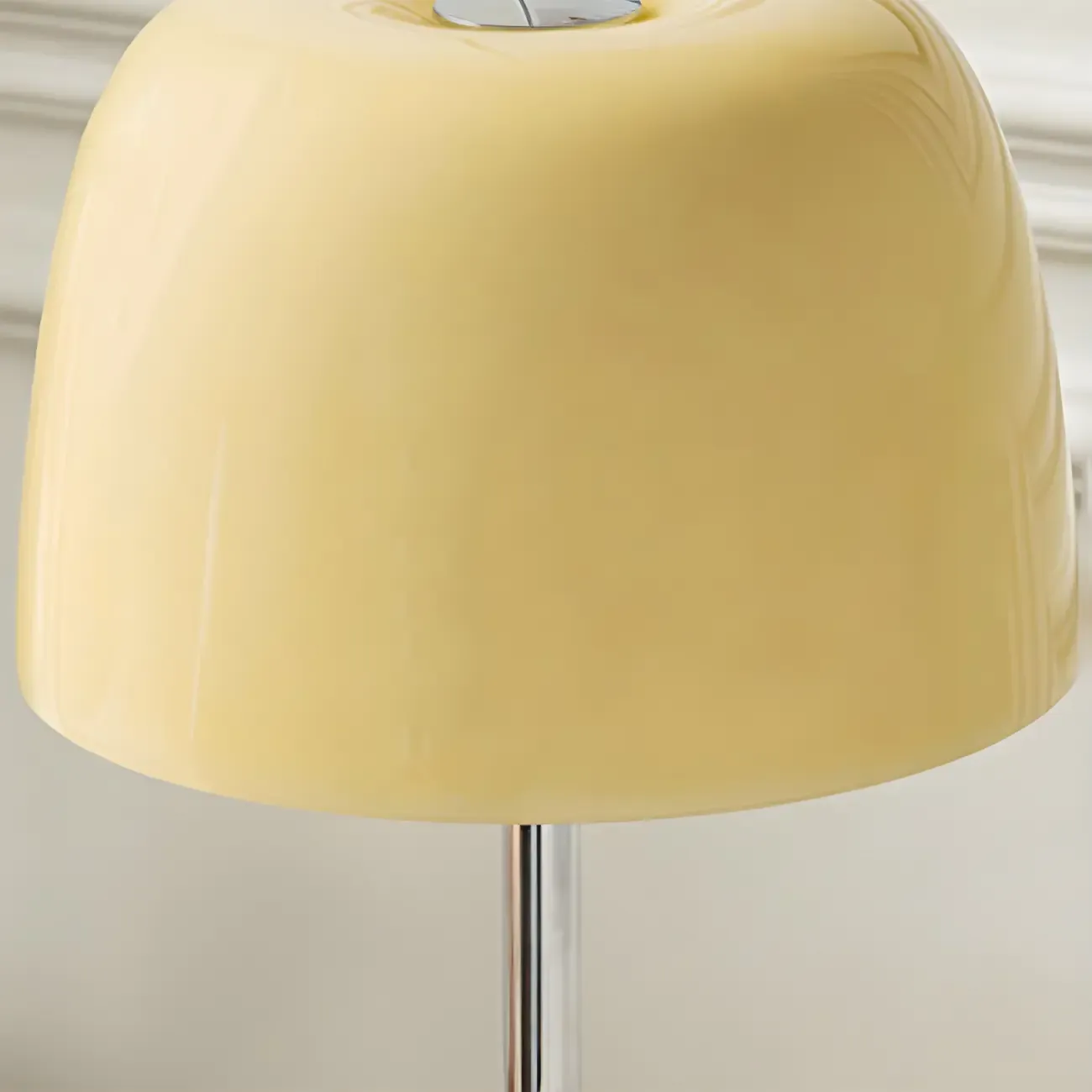 Nordic Modern Tripod Silver and Glass Table Lamp in Metal Base Image - 10