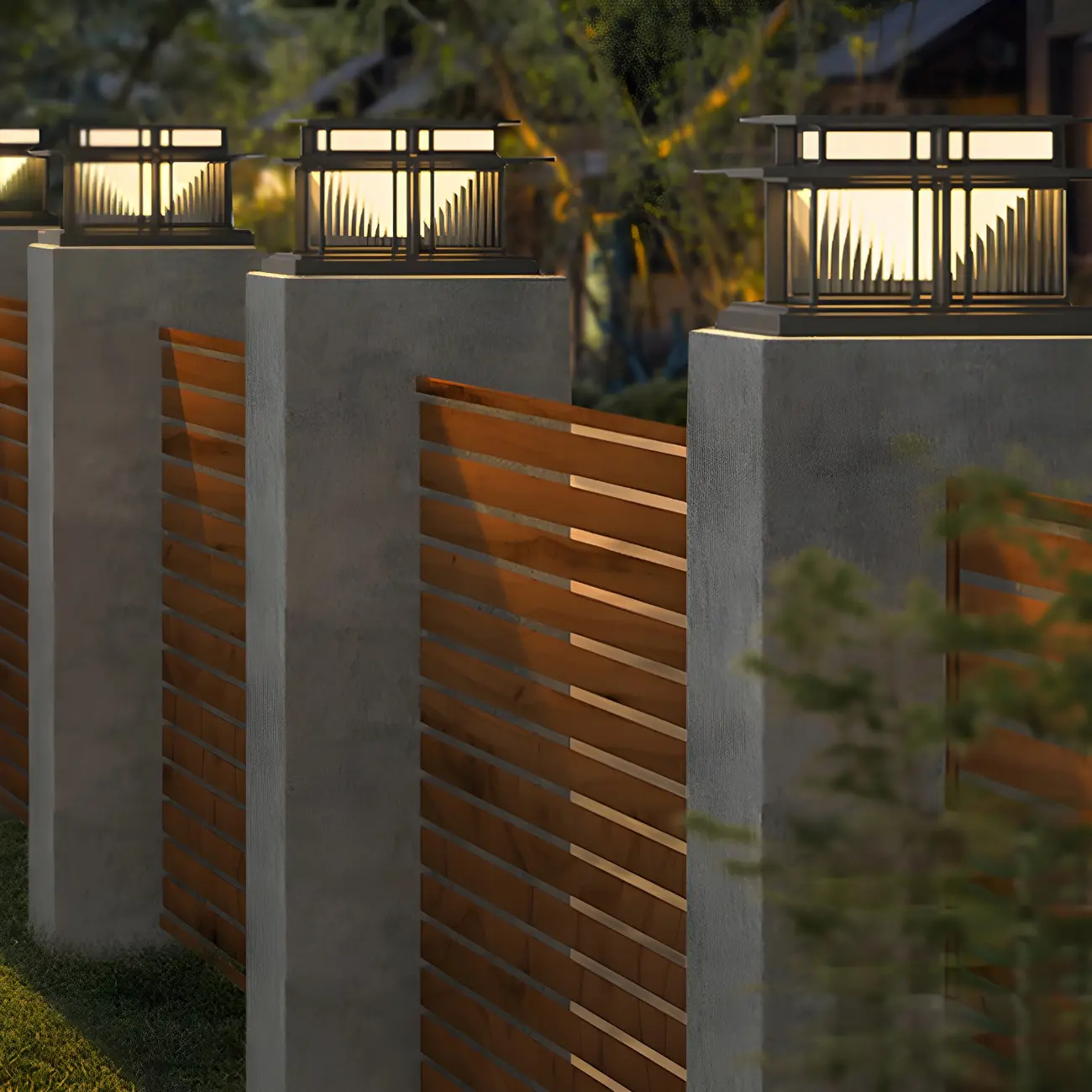 Solar Black Metal Tiered Structure Post Cap Light Image - 9 | homeyfad