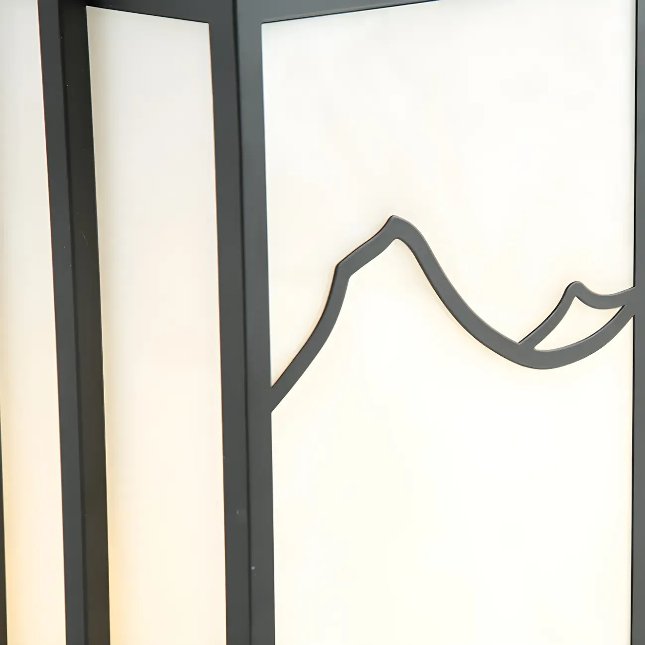 Sophisticated Rectangle Vertical White Shade Post Cap Light Image - 12