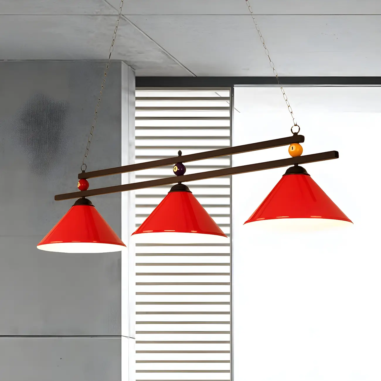 Rustic Metal 3-Light Pendant Light for Game Room Image - 15 | homeyfad
