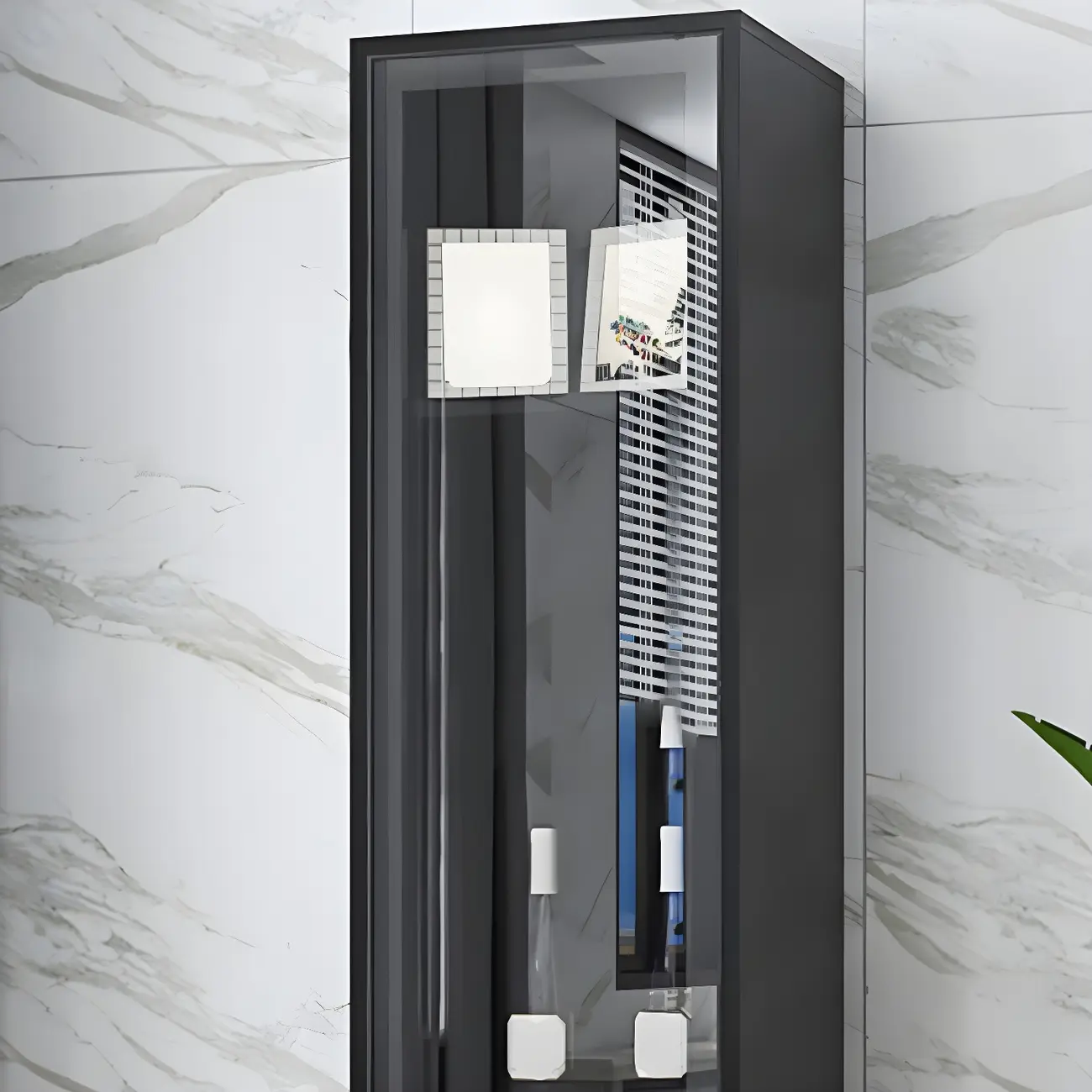 Elegant Wooden Display Cabinet with Lighting for Home Image - 10 | homeyfad