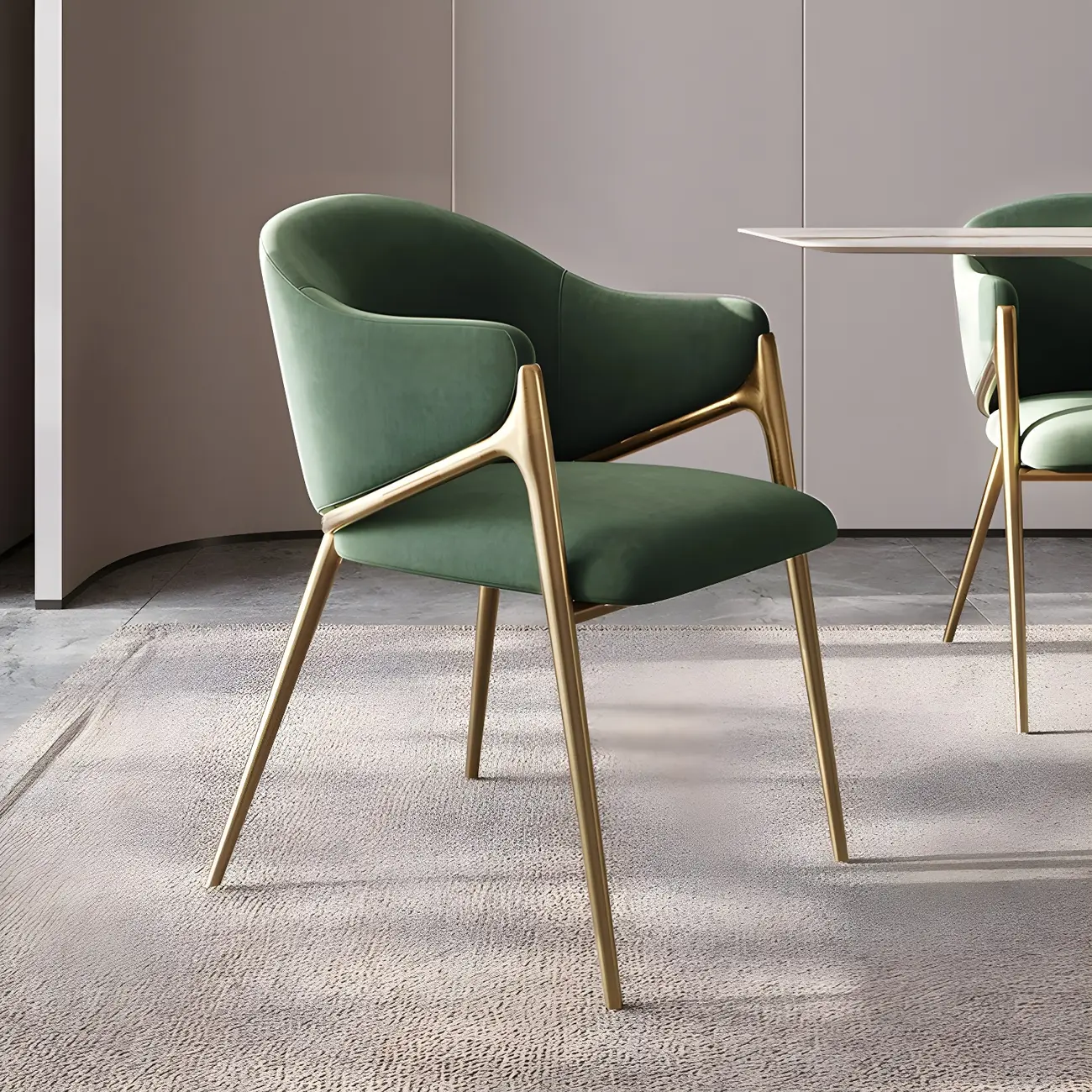 Contemporary Sherpa Low Back White Dining Chairs Set Of 2 Image - 7 | homeyfad