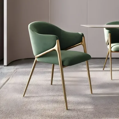 Contemporary Sherpa Low Back White Dining Chairs Set Of 2 Image - 7