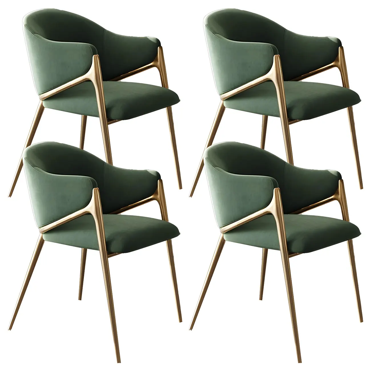 Contemporary Sherpa Low Back White Dining Chairs Set Of 2 Image - 23 | homeyfad