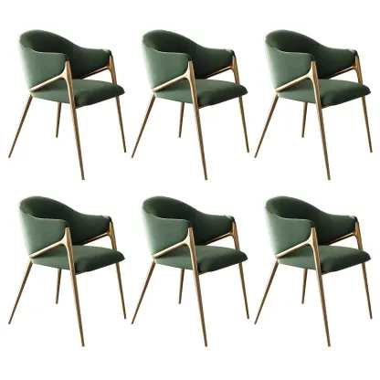 Contemporary Sherpa Low Back White Dining Chairs Set Of 2 Image - 24