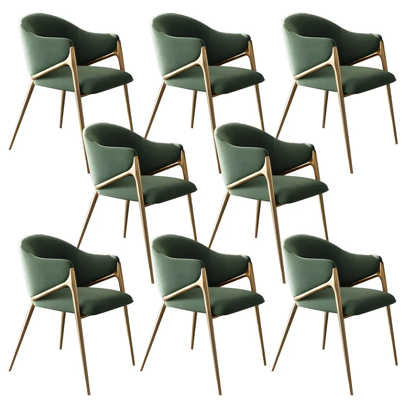 Contemporary Sherpa Low Back White Dining Chairs Set Of 2 Image - 25