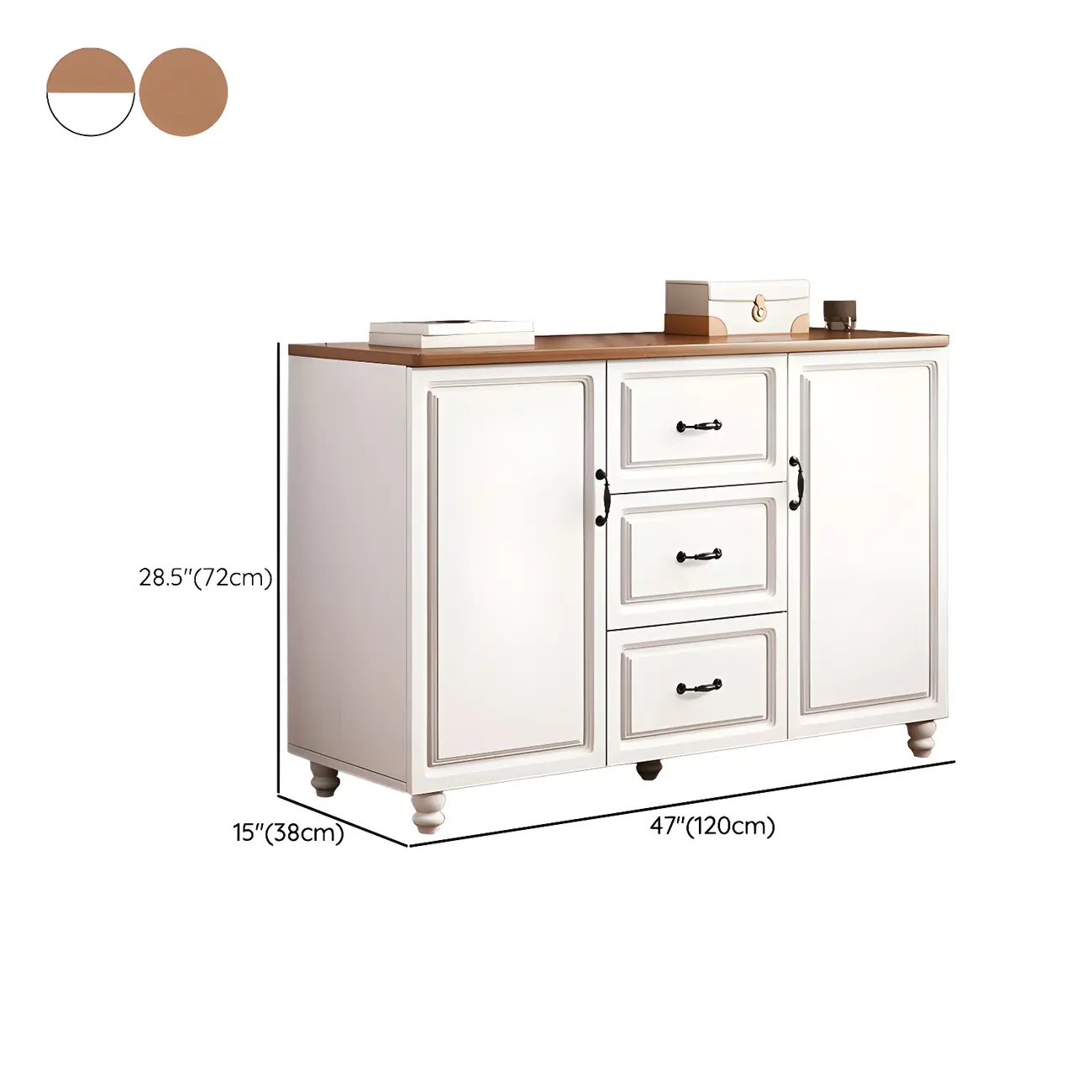 Vintage Nut-Brown Wooden Dressers & Chests with Drawers Image - 28 | homeyfad