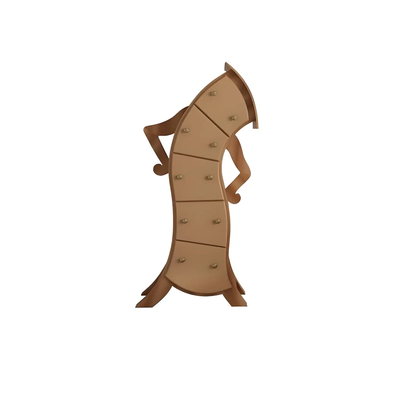 Moedern Wood Vertical Lingerie Chest Anthropomorphic Design Image - 10 | homeyfad