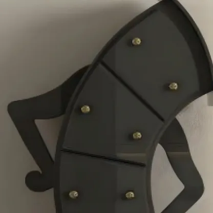 Moedern Wood Vertical Lingerie Chest Anthropomorphic Design Image - 12