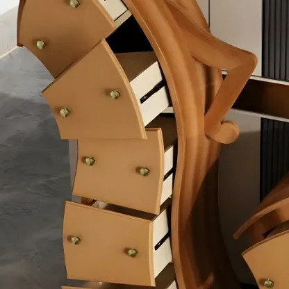 Moedern Wood Vertical Lingerie Chest Anthropomorphic Design Image - 13