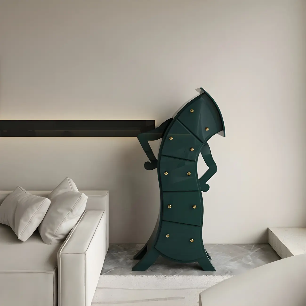 Moedern Wood Vertical Lingerie Chest Anthropomorphic Design Image - 19 | homeyfad