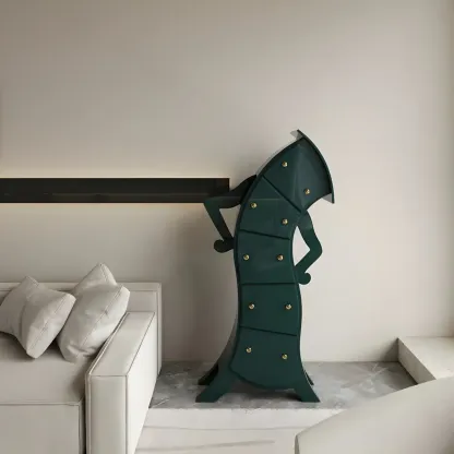 Moedern Wood Vertical Lingerie Chest Anthropomorphic Design Image - 19