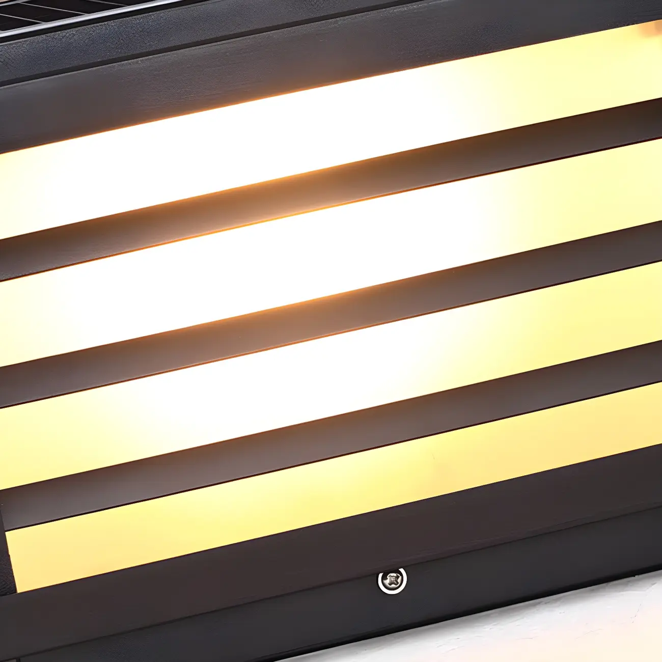 Outdoor Rectangle Solar LED Post Light in All Weather Image - 11 | homeyfad