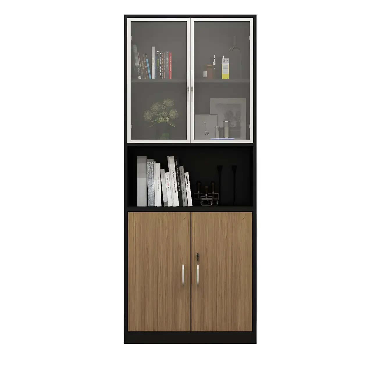 Modern Metal Filing Cabinets with Lock for Office Use Image - 3