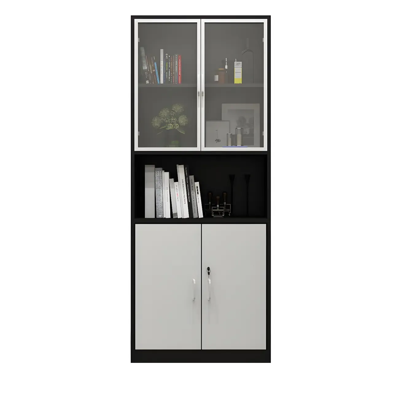 Modern Metal Filing Cabinets with Lock for Office Use Image - 5