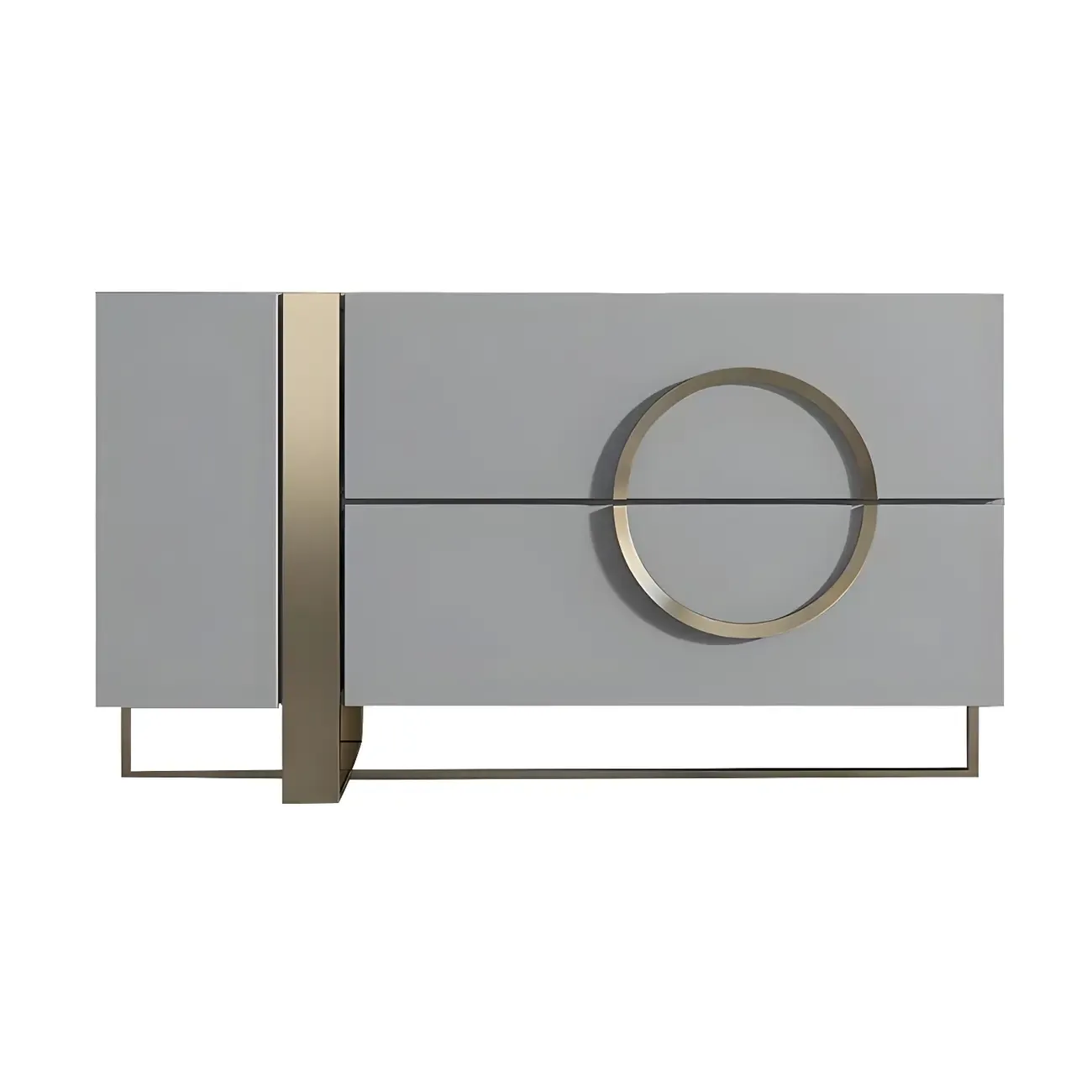 Glam White Wooden Combo Dresser with Storage for Bedroom Image - 7