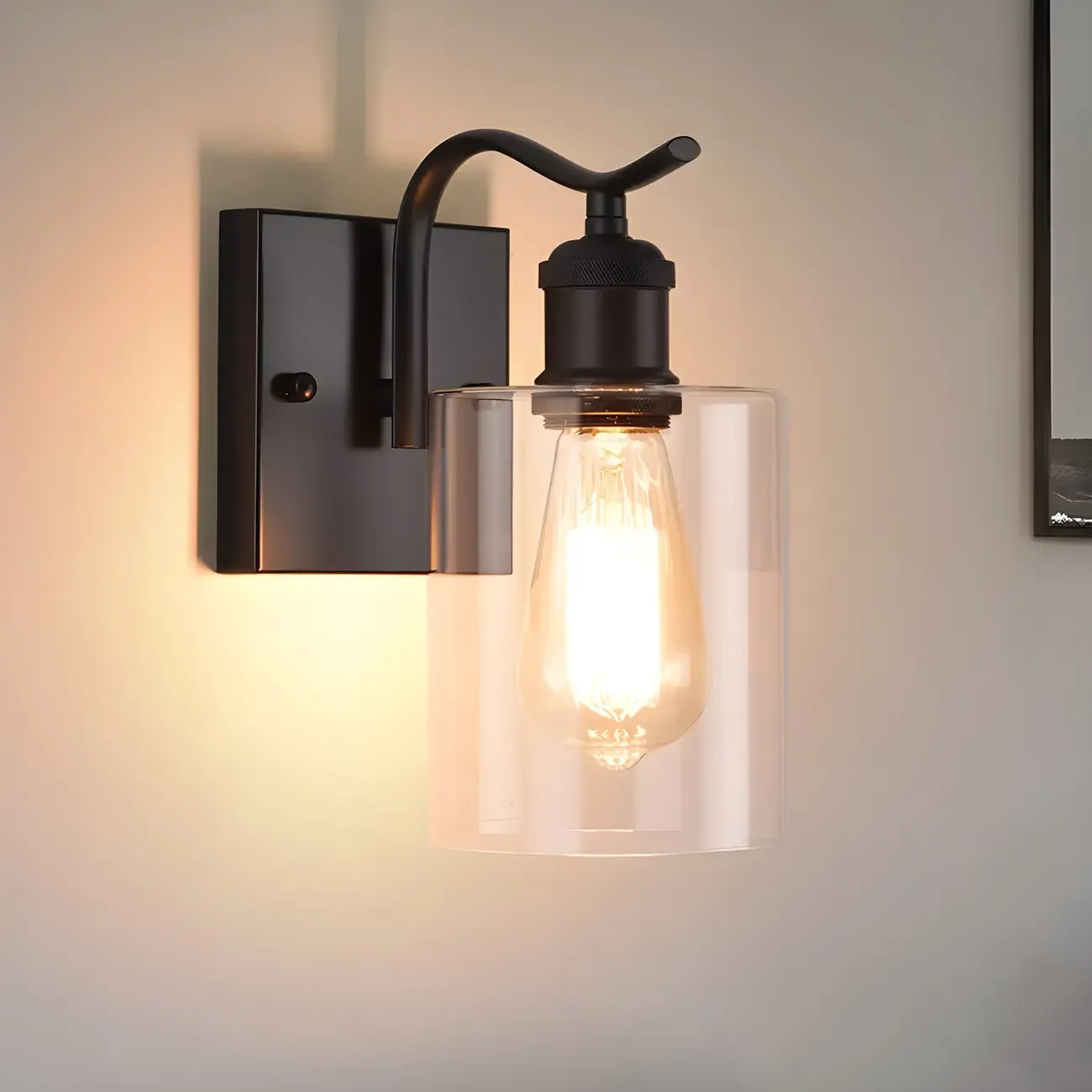 Cylinder Industrial Vanity Light for Bathroom Decor Image - 4