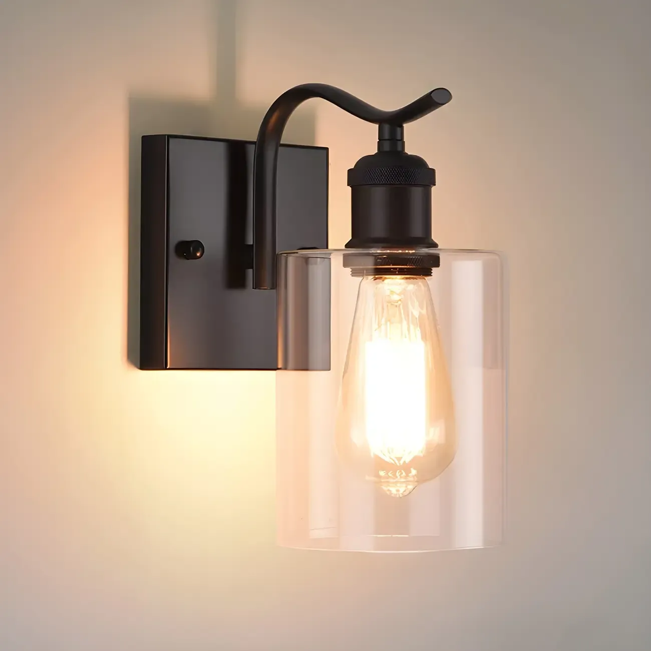 Cylinder Industrial Vanity Light for Bathroom Decor Image - 7