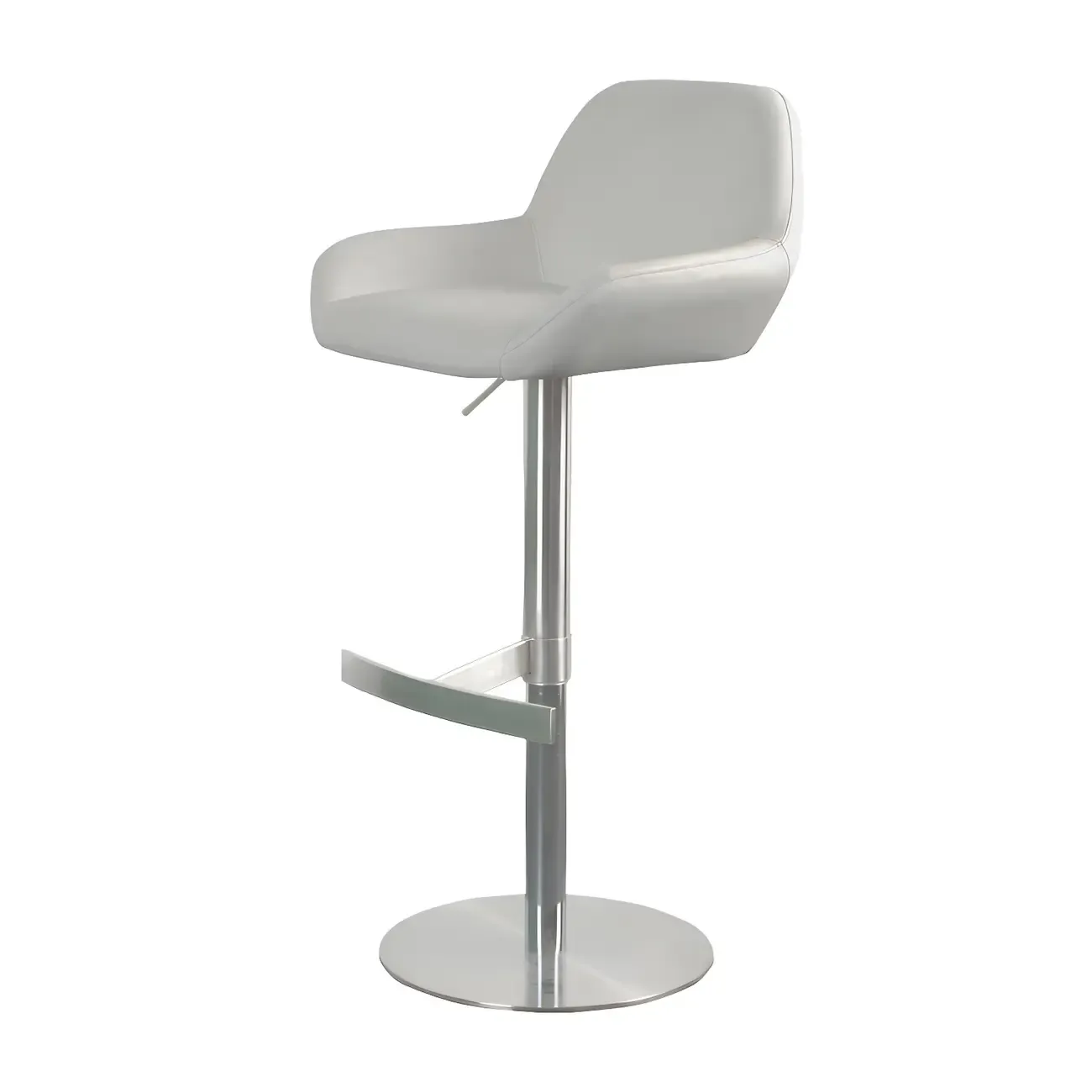 Glossy Metal Bucket Swivel Adjustable Bar Stools Image - 16