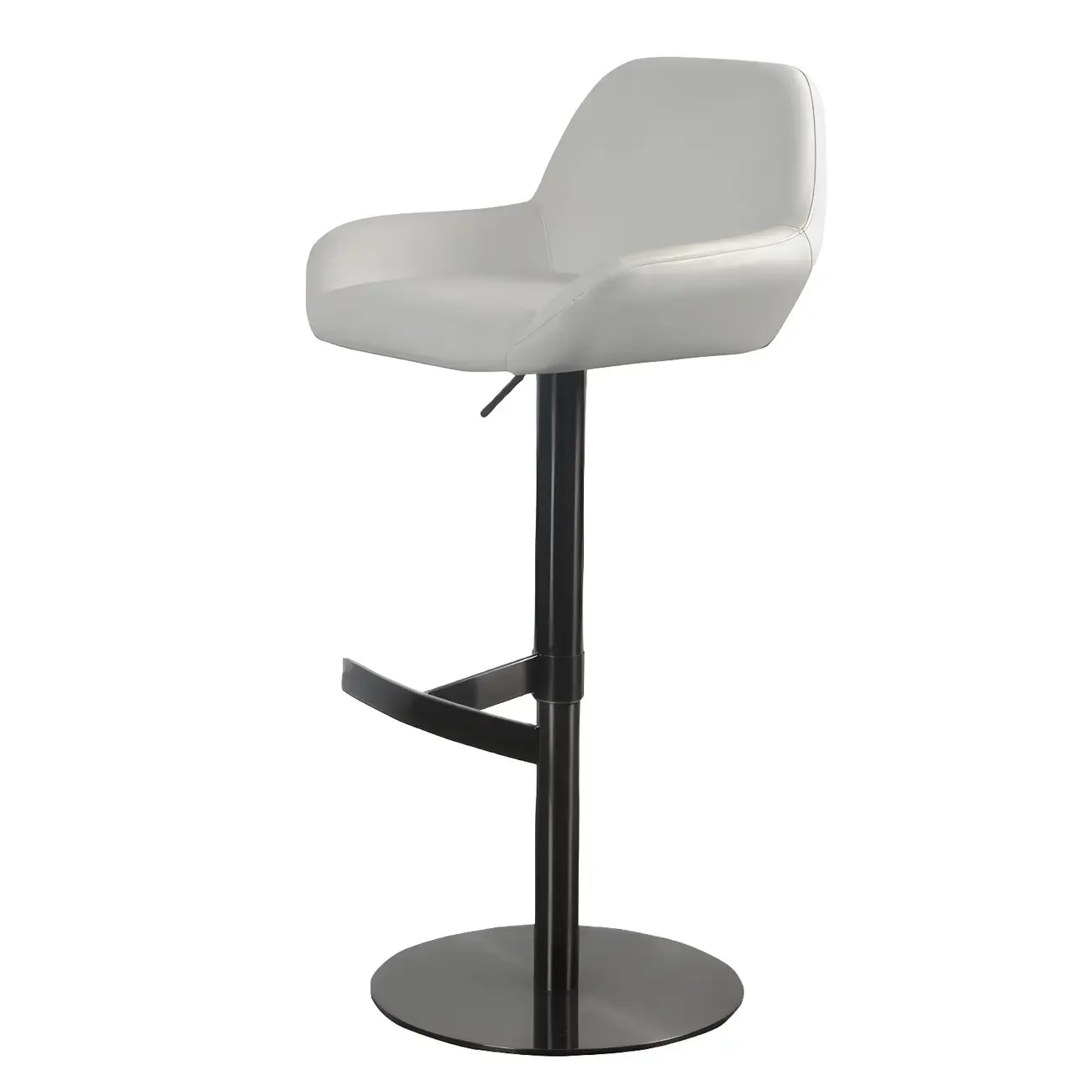 Glossy Metal Bucket Swivel Adjustable Bar Stools Image - 17