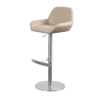 Glossy Metal Bucket Swivel Adjustable Bar Stools Image - 22