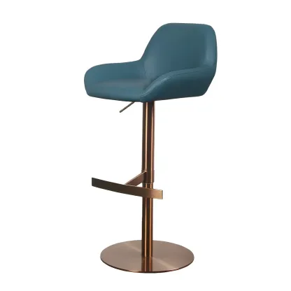 Glossy Metal Bucket Swivel Adjustable Bar Stools Image - 26