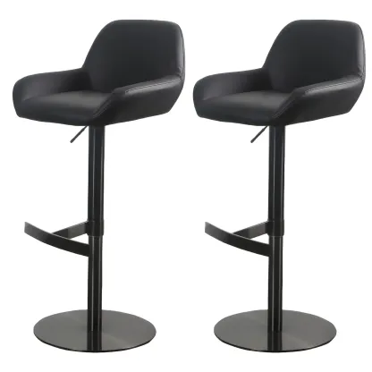 Glossy Metal Bucket Swivel Adjustable Bar Stools Image - 33