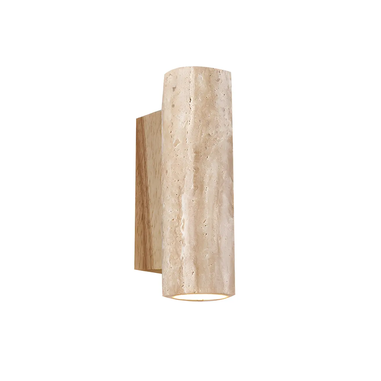 Minimalist Beige Marble Wall Sconce for Bedroom Image - 11 | homeyfad