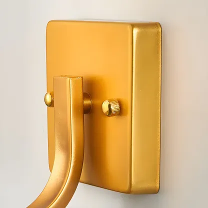 Gold Modern Cylinder Glass Shade Bathroom Vanity Light