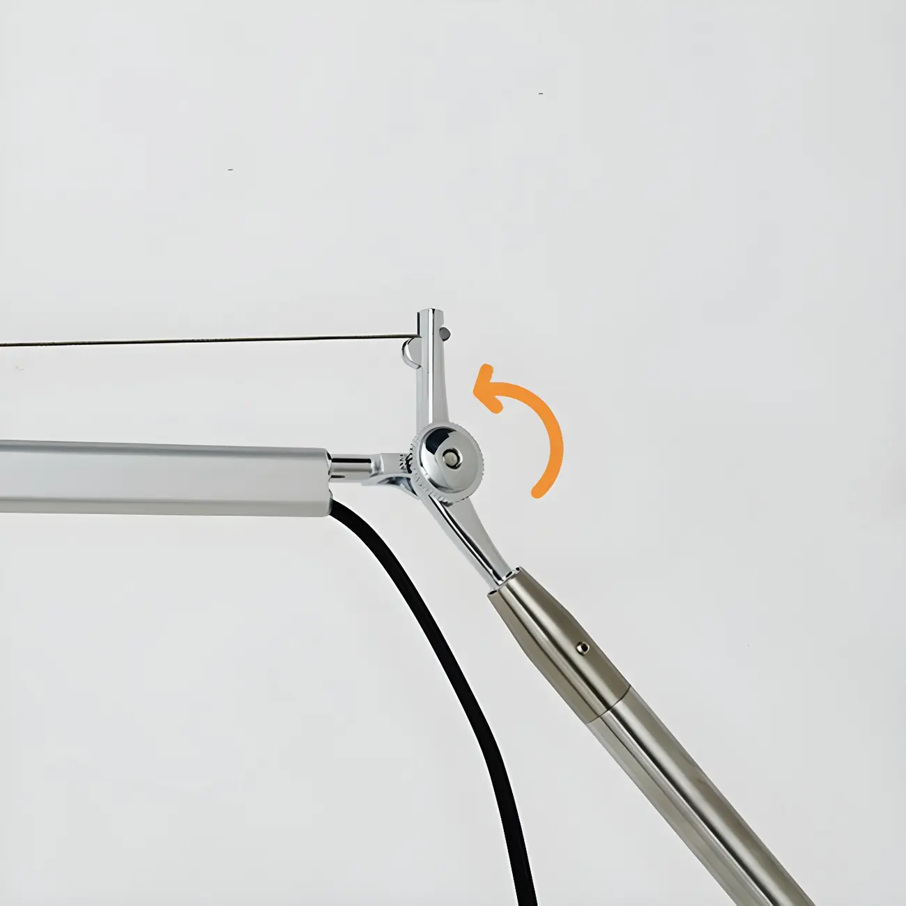 Simple Fabric Shade Silver Swing Arm Wall Light Image - 10 | homeyfad