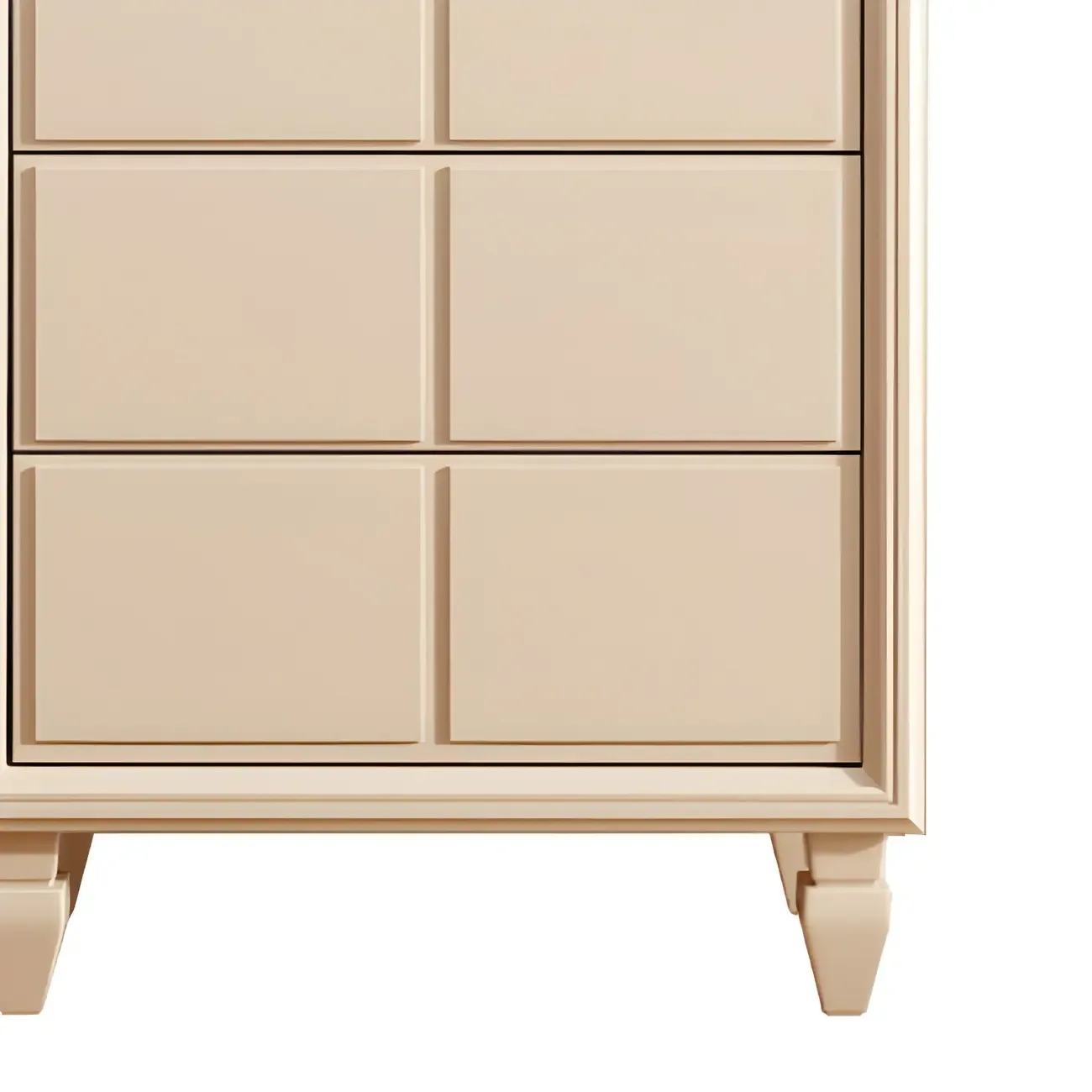 Modern White Wooden Dressers & Chests with Drawers Image - 11