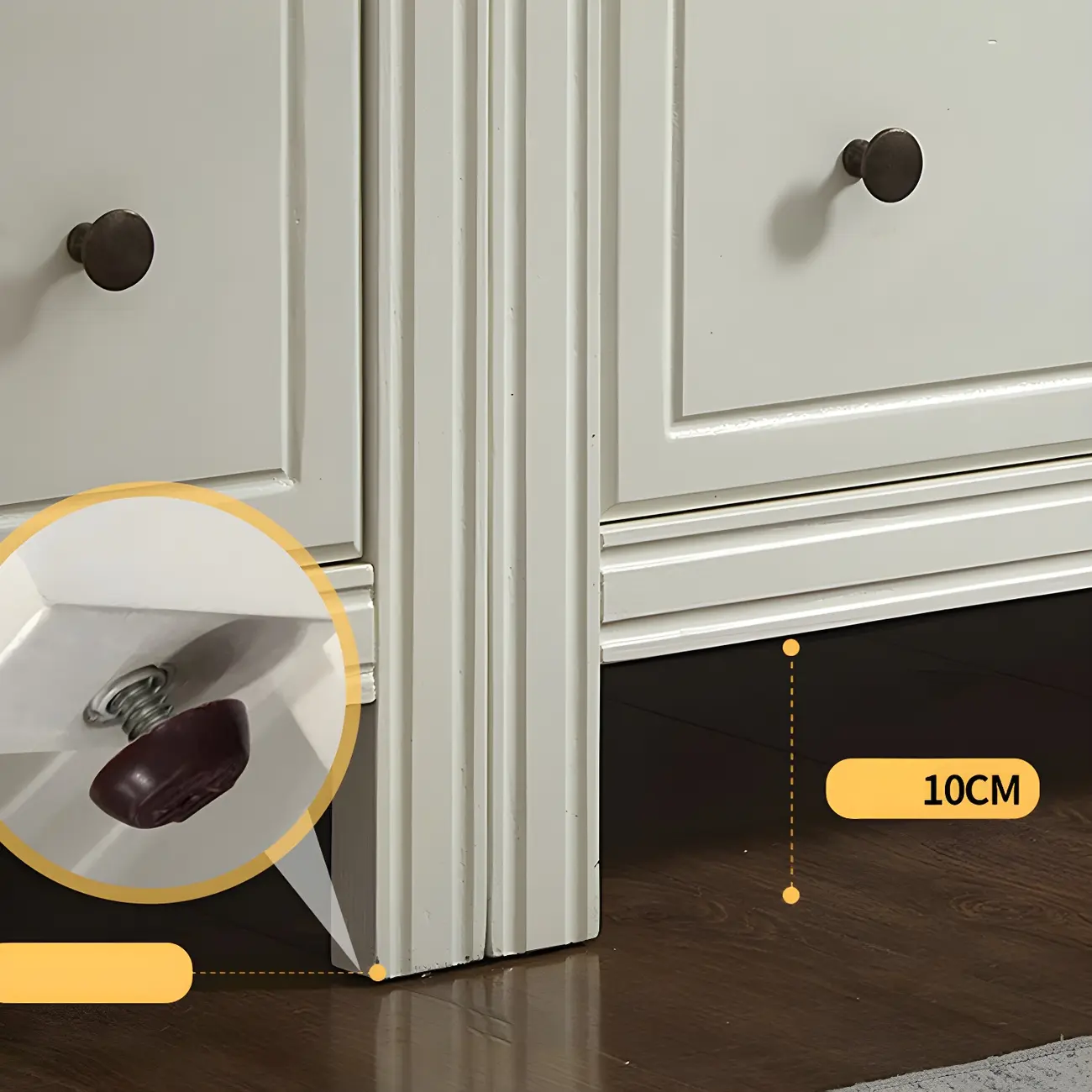 Modish White Wooden Bookcase with Glass Doors Image - 12 | homeyfad