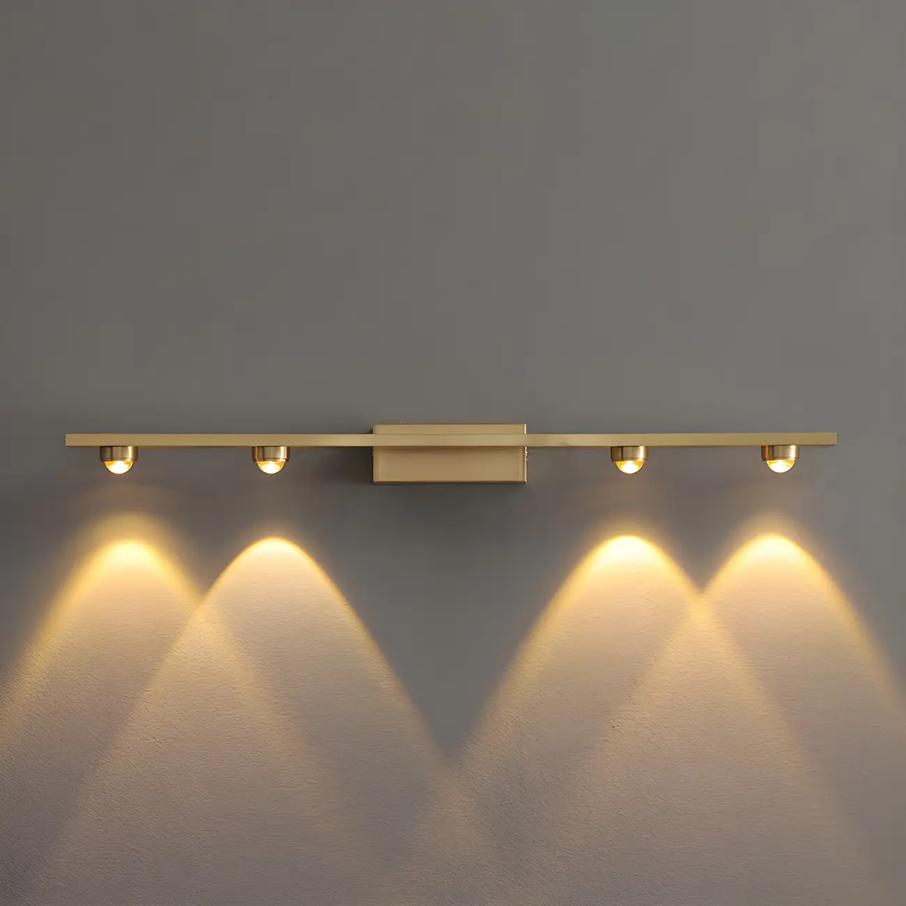 Modern Solid Brass Vanity Light with Metal Shade for Bathroom Image - 7 | homeyfad
