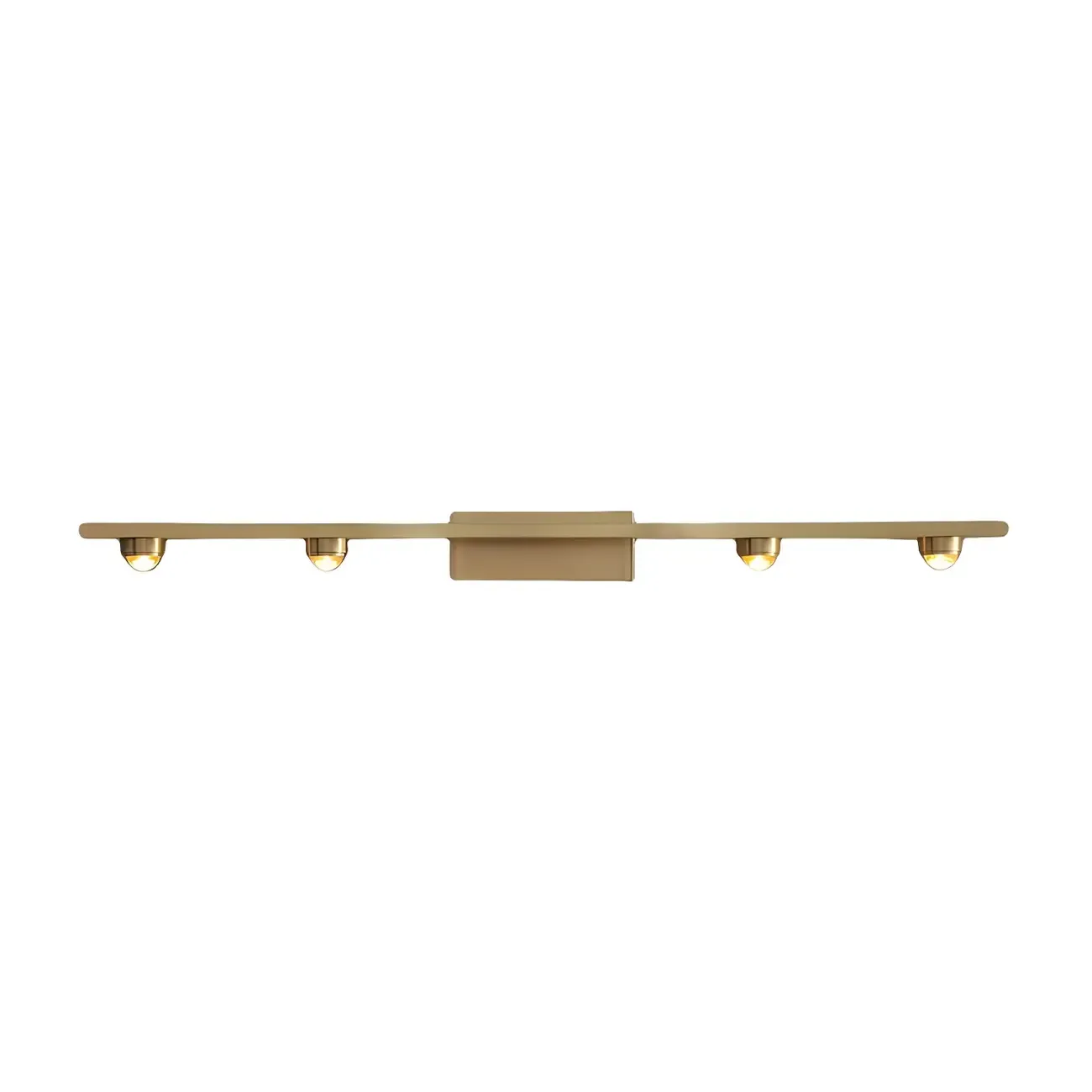 Modern Solid Brass Vanity Light with Metal Shade for Bathroom Image - 8