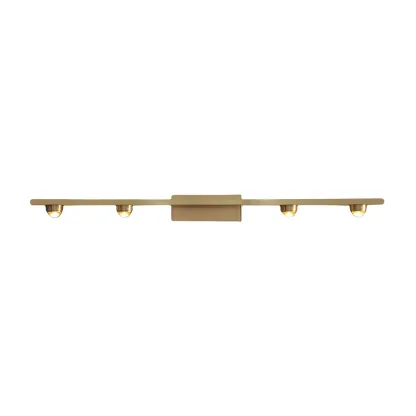 Modern Solid Brass Vanity Light with Metal Shade for Bathroom Image - 8