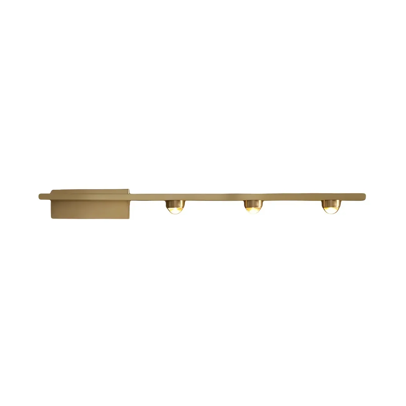 Modern Solid Brass Vanity Light with Metal Shade for Bathroom Image - 9