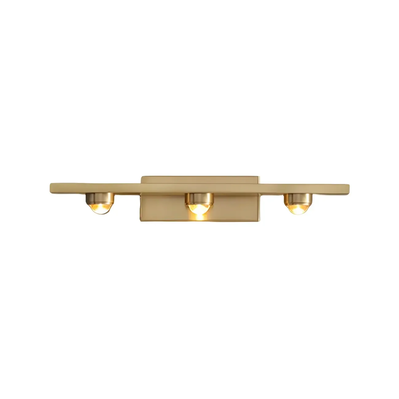 Modern Solid Brass Vanity Light with Metal Shade for Bathroom Image - 10