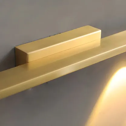 Modern Solid Brass Vanity Light with Metal Shade for Bathroom Image - 14