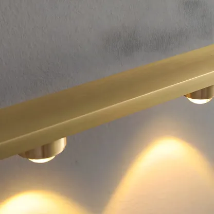 Modern Solid Brass Vanity Light with Metal Shade for Bathroom Image - 15