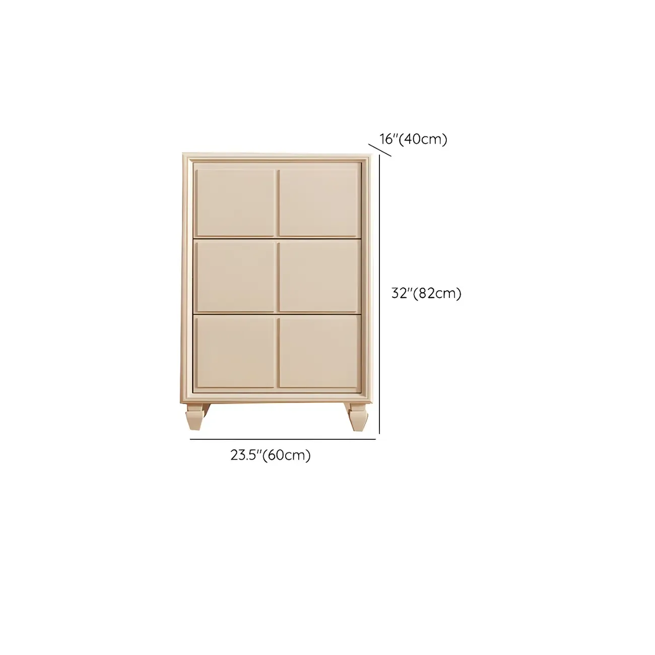 Modern White Wooden Dressers & Chests with Drawers #size