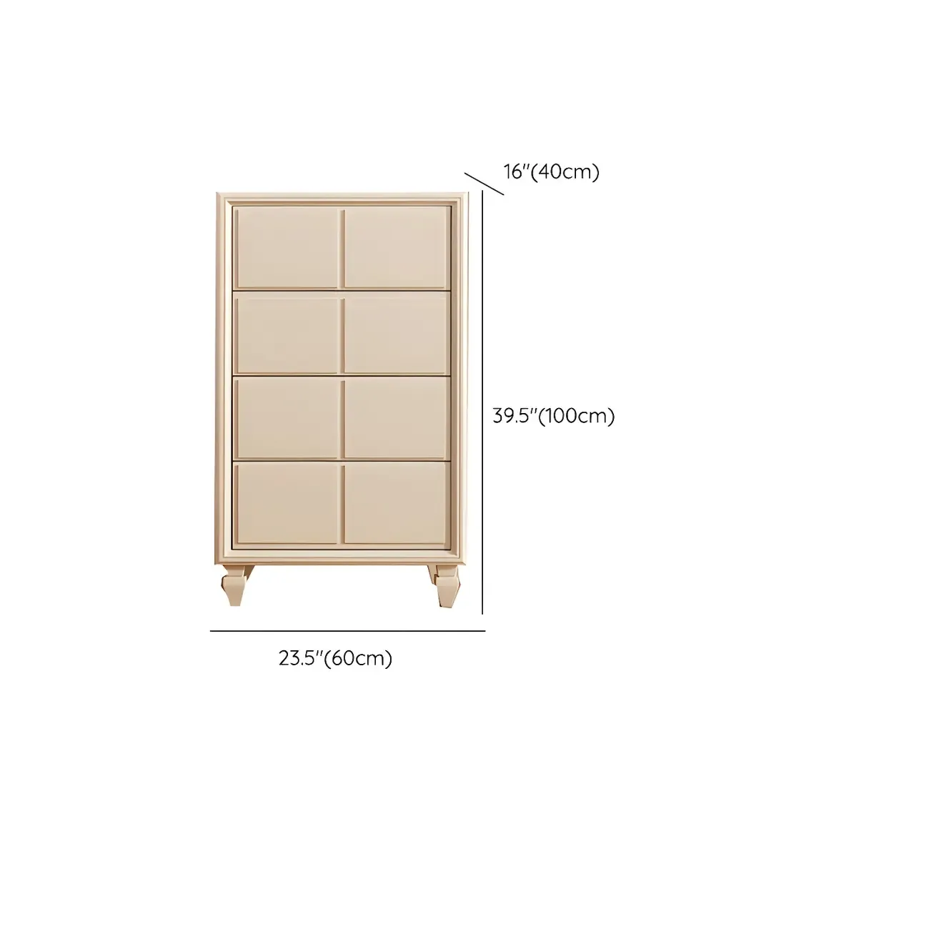 Modern White Wooden Dressers & Chests with Drawers Image - 13