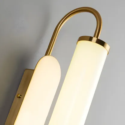 Modern Gold LED Tube Vanity Light for Bathroom Image - 6