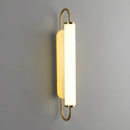 Modern Gold LED Tube Vanity Light for Bathroom Image - 8