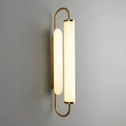 Modern Gold LED Tube Vanity Light for Bathroom Image - 9