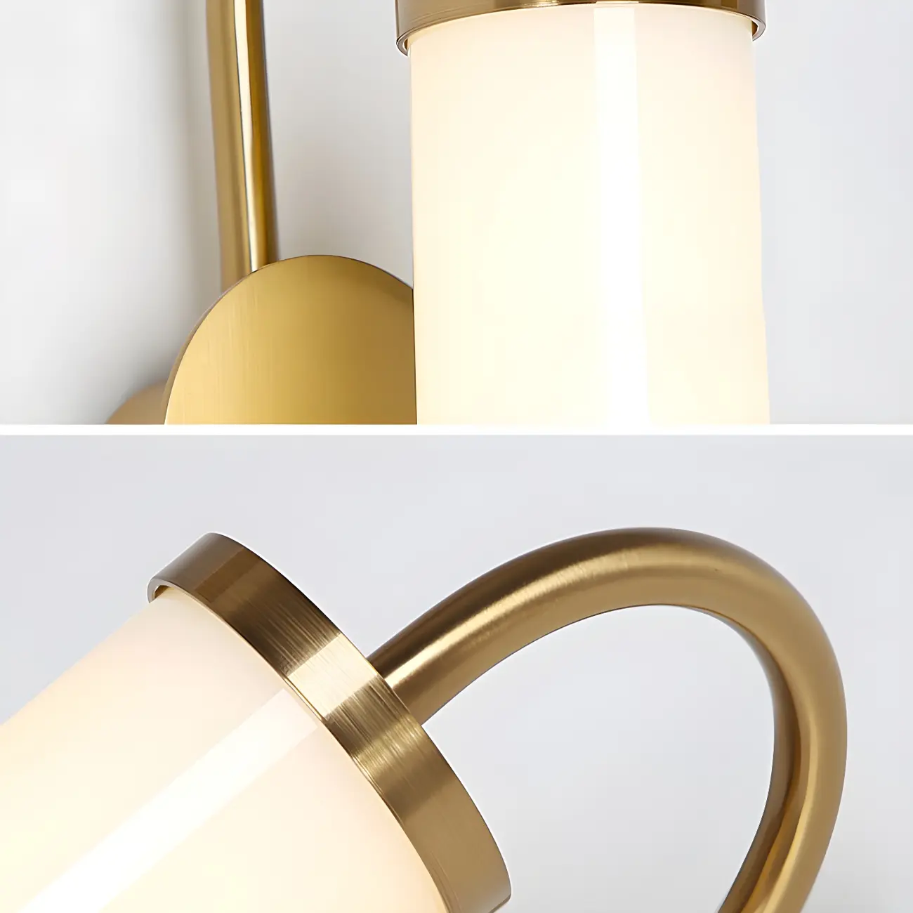 Modern Gold LED Tube Vanity Light for Bathroom Image - 11 | homeyfad