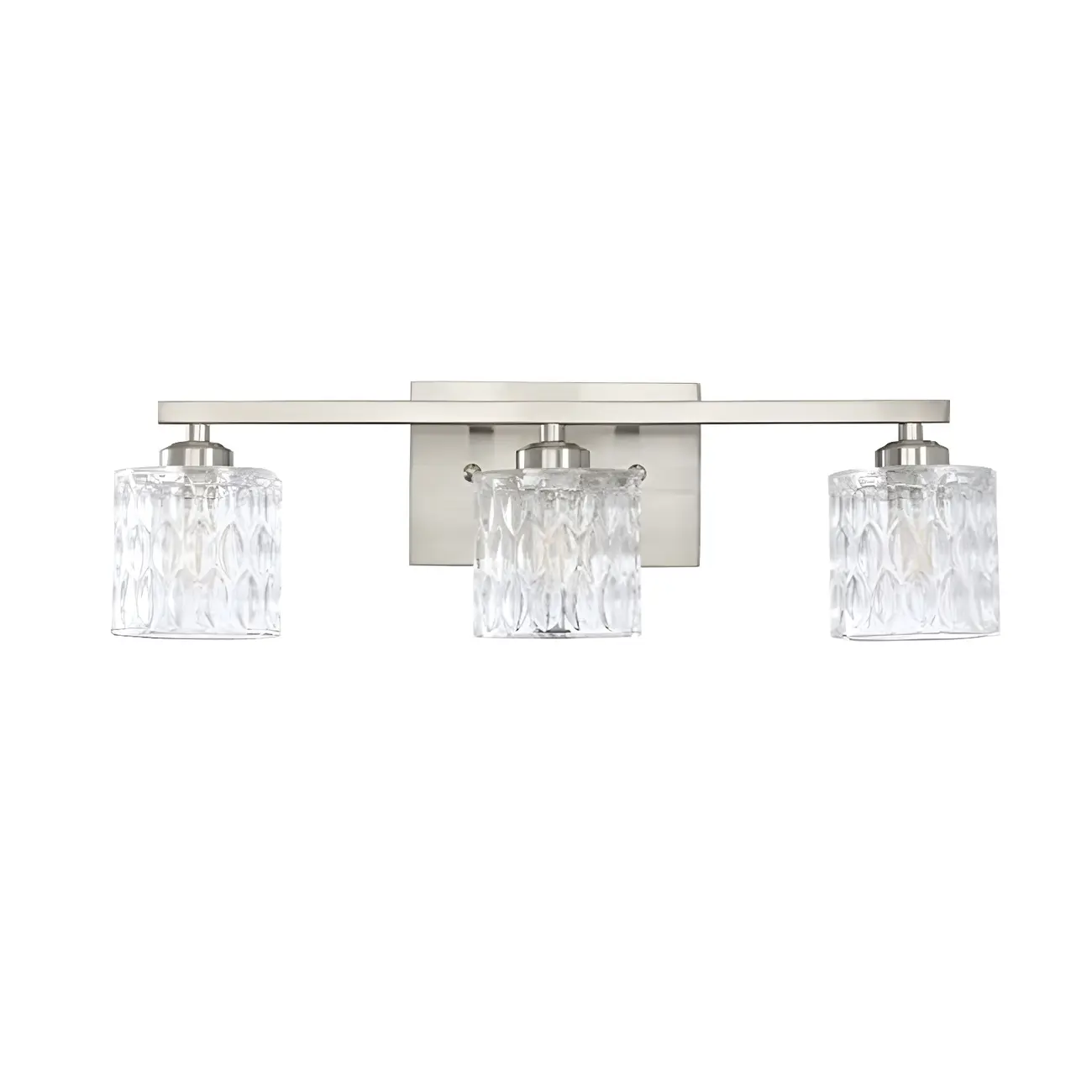 Modern Silver Glass Vanity Lighting for Bathroom Image - 7 | homeyfad