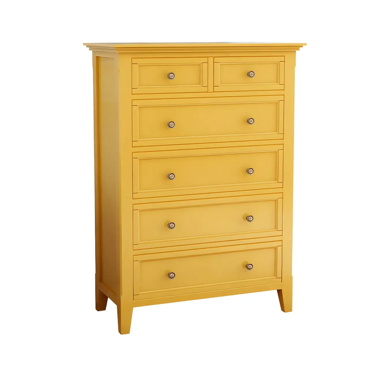 Elegant Wooden Dresser in Green Color with Storage Image - 16