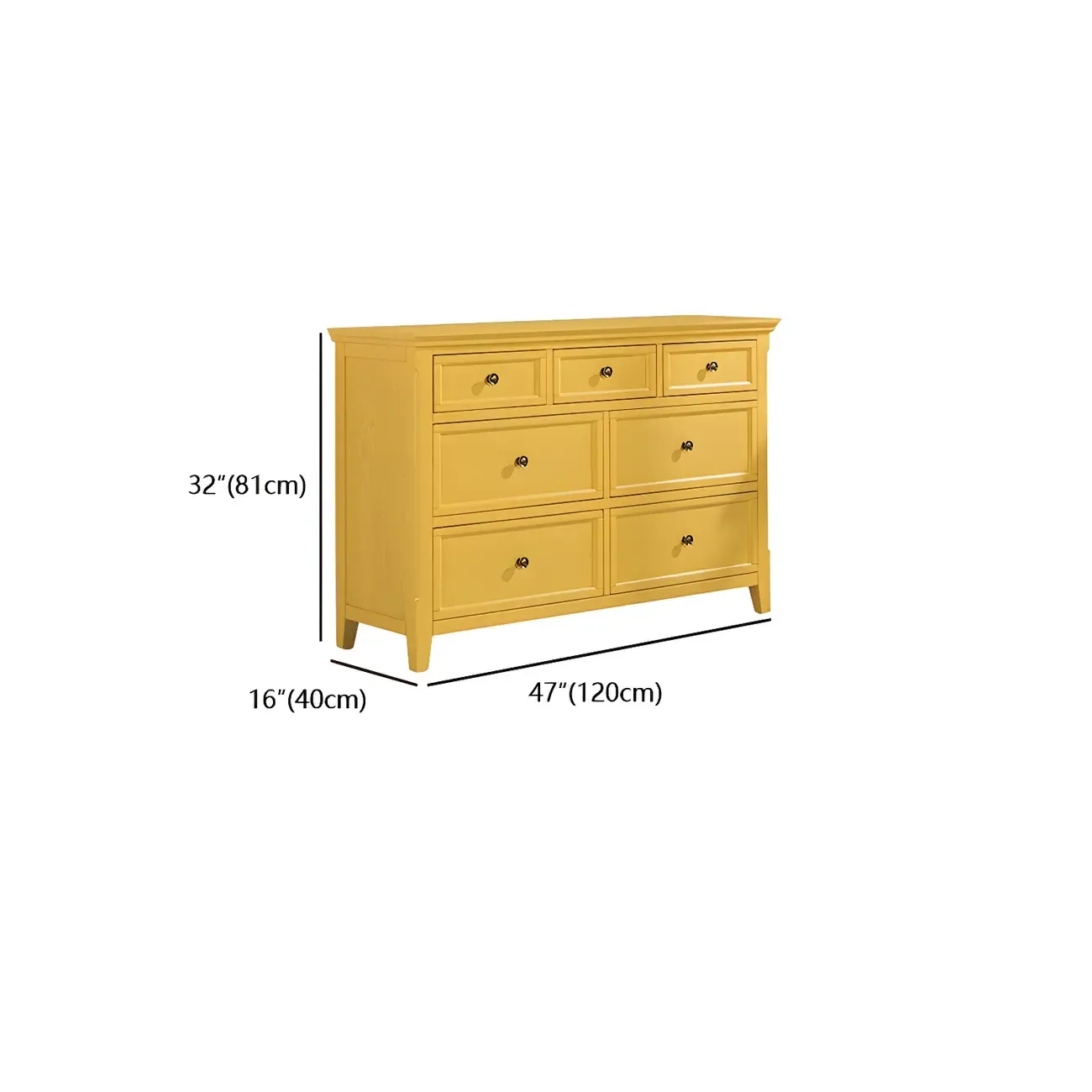 Elegant Wooden Dresser in Green Color with Storage Image - 21