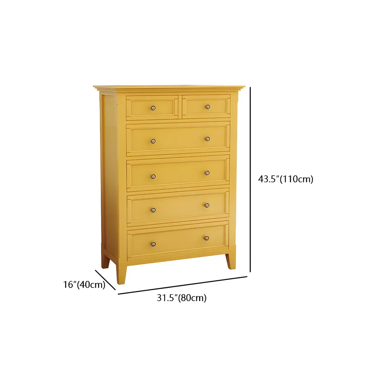 Elegant Wooden Dresser in Green Color with Storage Image - 22