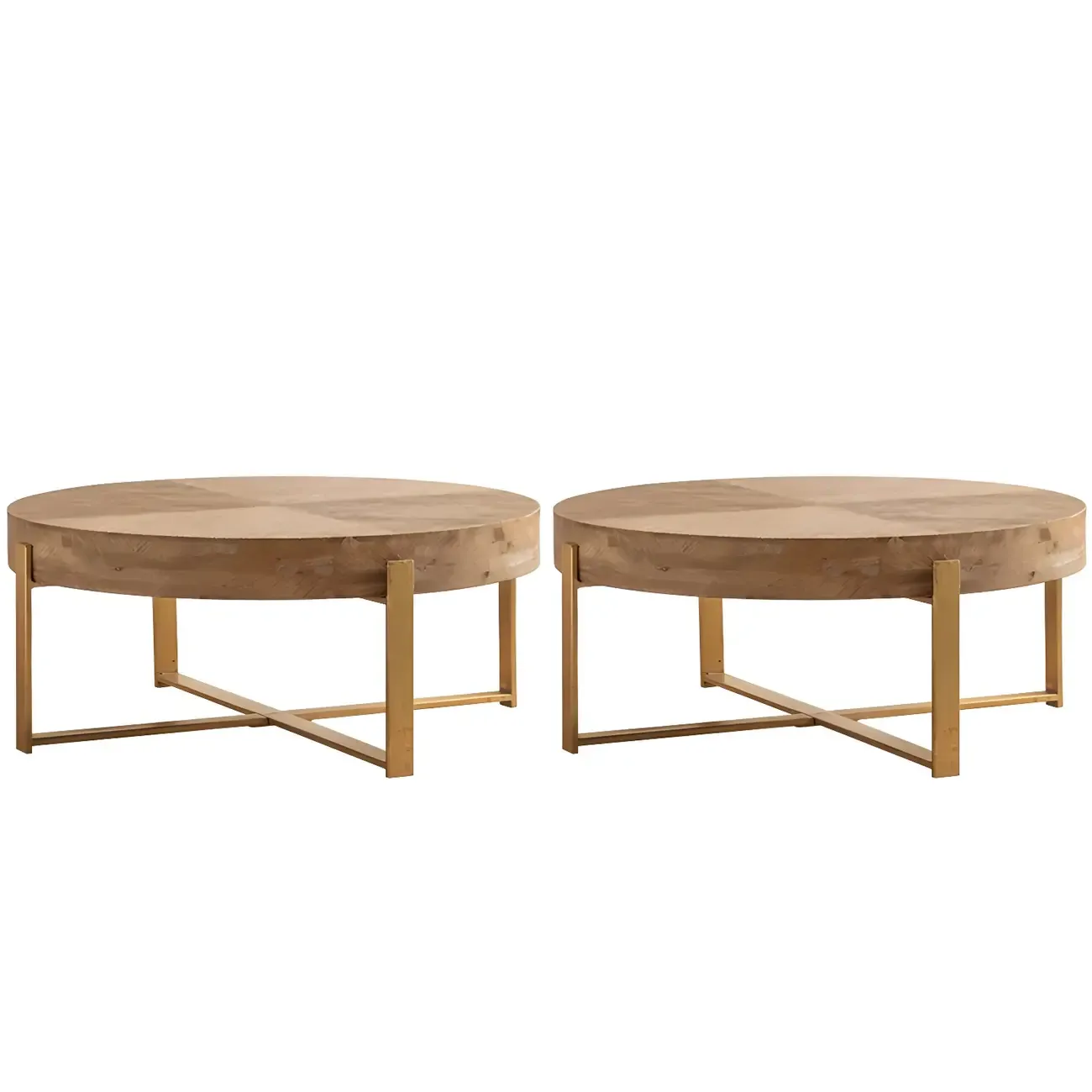 Rustic Square Distressed Wood Side Table with Open Storage Image - 20